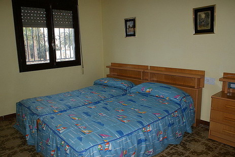 Dormitorio doble, 1ª planta, bungalow Plenamar, Benicarló