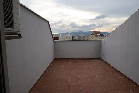 Terraza buhardilla con vistas al mar, ático Soldemar, Benicarló