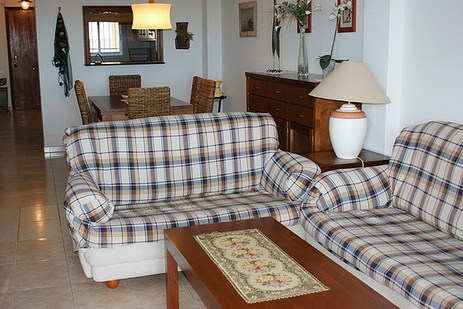Salón comedor, Apartamento Peñiscola Azahar, Peñiscola